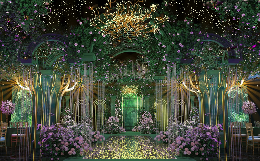 宁强奇妙森林婚礼堂效果展示