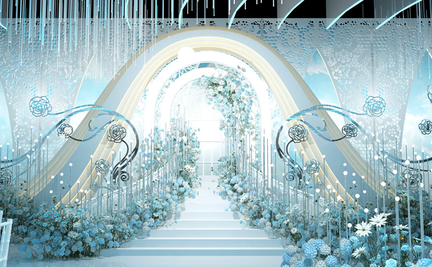 宁强釡香烙馍村水晶厅效果展示